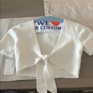 Wilfred tie crop top